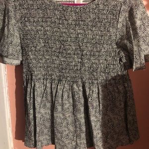 Cheetah Peplum Blouse